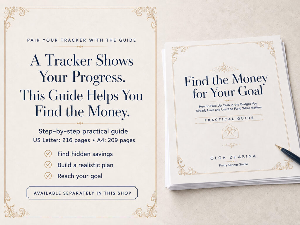 Sea View Apartment Fund Savings Tracker Printable, Dream Home by the Sea, Budget Planner
