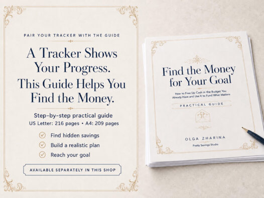 Sea View Apartment Fund Savings Tracker Printable, Dream Home by the Sea, Budget Planner - Image 8